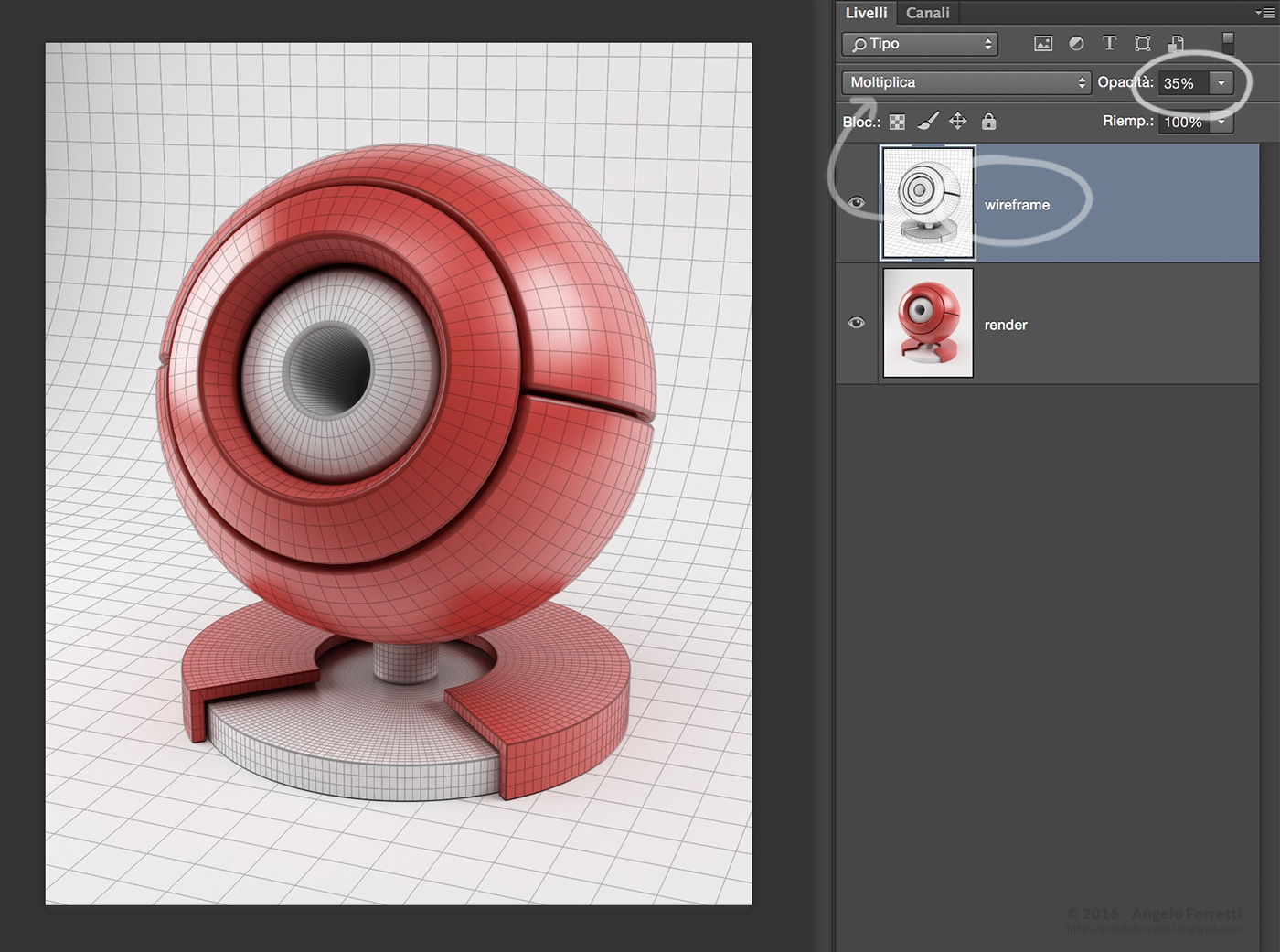wireframe Cinema 4D Vray tutorial wireframe con Cinema 4D e Vray