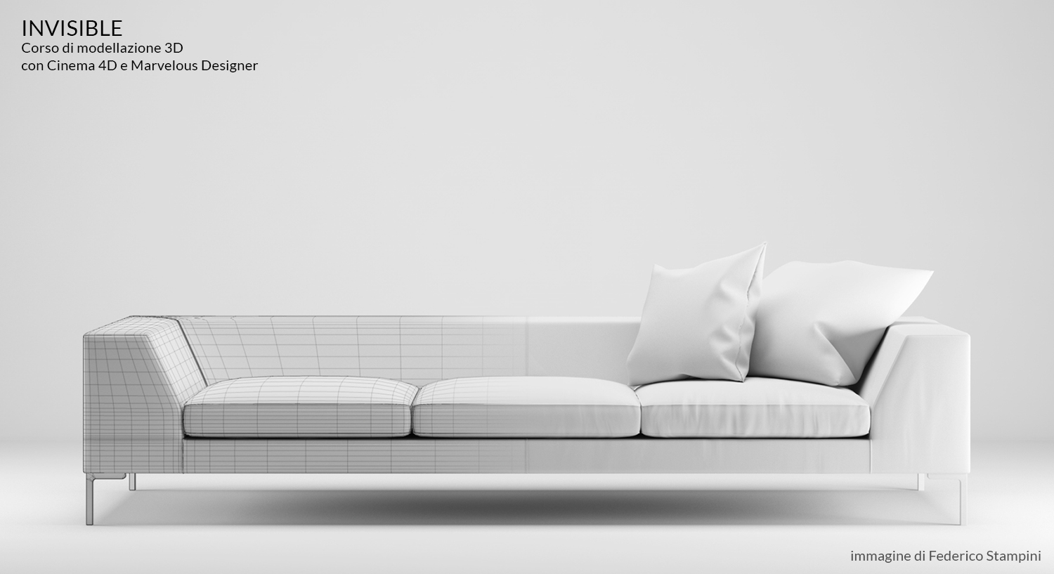 invisible INVISIBLE - Corso di modellazione 3D con Cinema 4D e Marvelous Designer