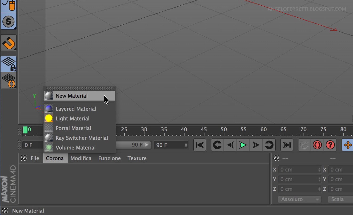 Tutorial materiali Corona Renderer per Cinema 4D