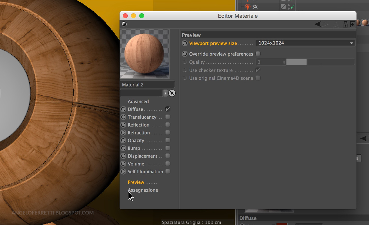 Tutorial materiali Corona Renderer per Cinema 4D