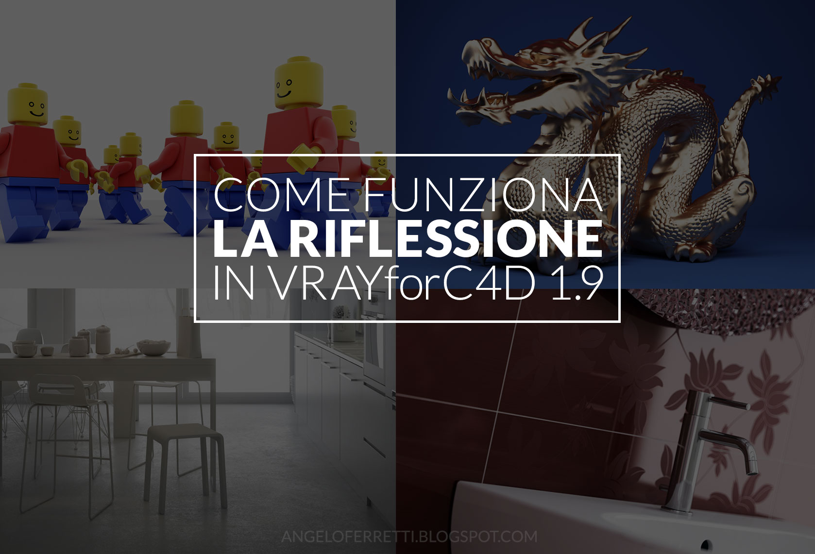 come funziona la riflessione in vrayforc4d versione 1.9